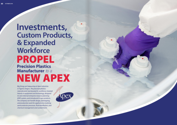 Apex feature in Manufacturing in Focus magazine